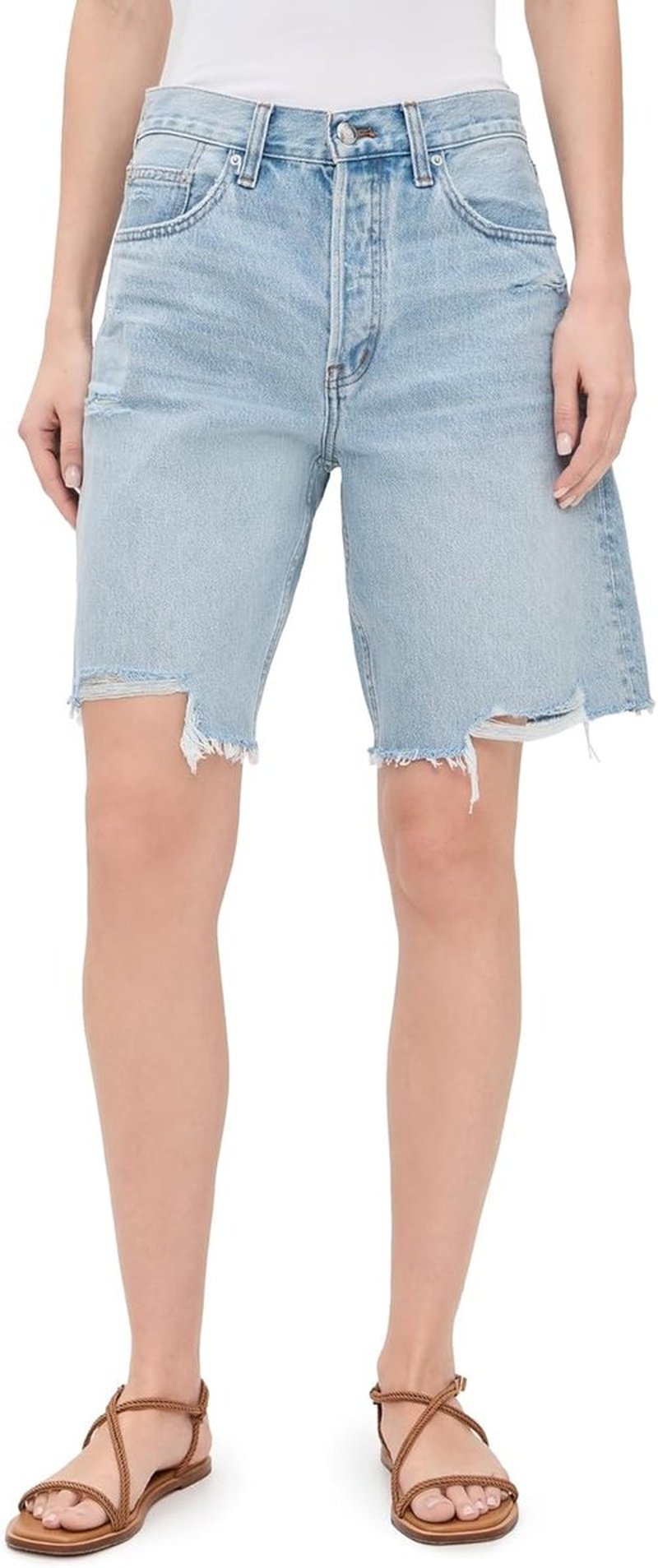 Madewell Women's Essex Long Baggy Shorts - Comfortable Fit | Versatile Style for Everyday Wear