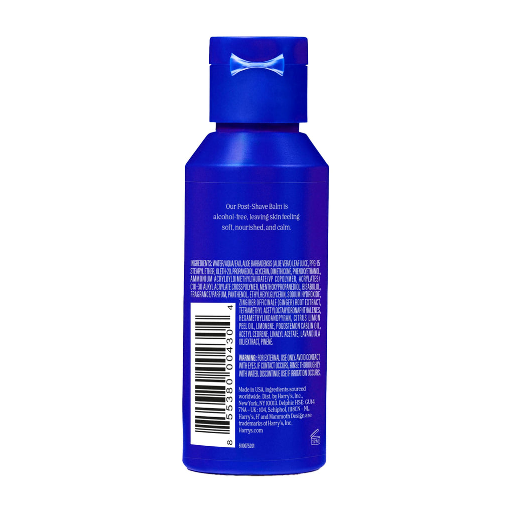 Harry's Post-Shave Balm for Men with Aloe - 3.4 fl oz - Calms and Soothes Skin After Shaving,(Pack of 4)