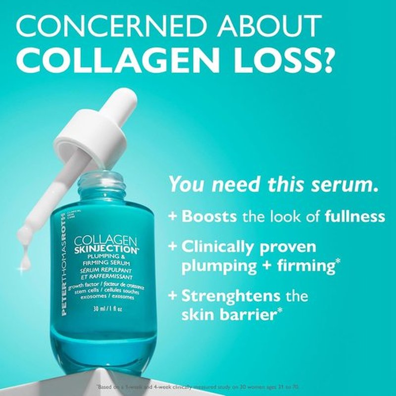 Peter Thomas Roth | Collagen Skinjection™ Plumping & Firming Serum | Exosome Face Serum with Collagen Peptides