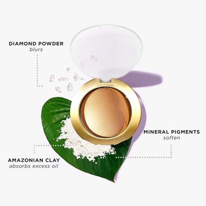 Tarte Shape Tape Glow Powder - Buildable Highlighter with Mineral Pigments & Diamond Powder for Radiant Finish