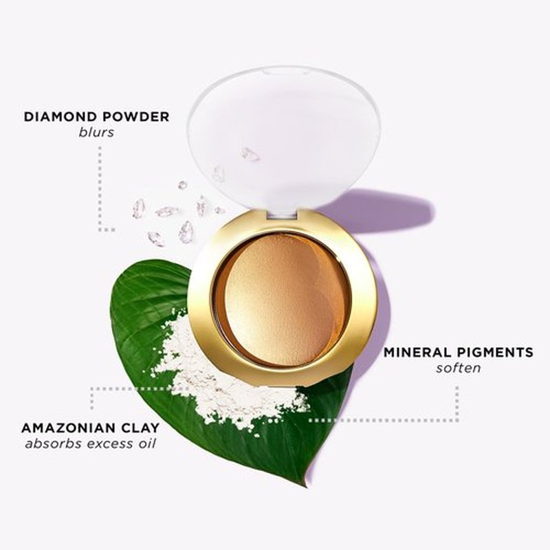 tarte shape tape glow powder – Buildable Highlighter with Mineral Pigments & Diamond Powder for a Natural Radiant Finish with Lightweight Luminous Shine, Vegan & Cruelty-Free, full size, starlit