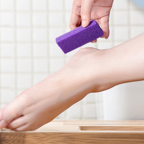 NOVAL Pumice Stone for Feet Scrubber Dead Skin Disposable Foot Pumice Foot Callus Remover Pedicure Tools Purple Pumice Sponge Nail Salon Home Use,40 PCS