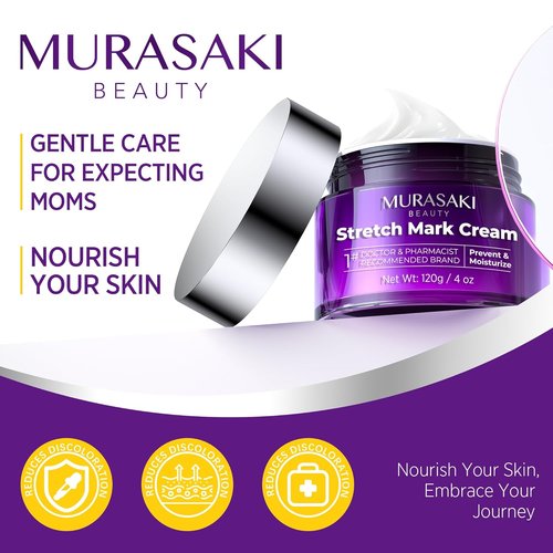 Skiennix Stretch Mark Cream - Nourishing Maternity Formula for Prevention & Elasticity | 4 oz (120g)