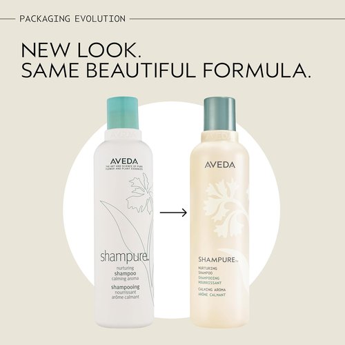 Aveda Shampure Nurturing Shampoo - Gently Cleanses & Nourishes Fine to Medium Hair | 96% Naturally Derived with Abyssinian Oil & Calming Lavender Aroma
