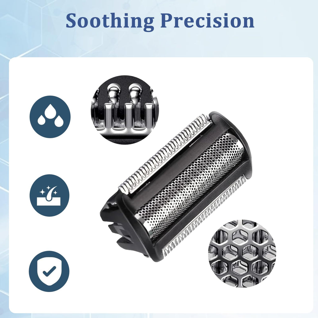 2026 New BG2000 Replacement Head Compatible with Bodygroom Trimmer Shaver Foil, Fit for BG5025, BG7030, BG7040, BG2030, BG2040 (2P)