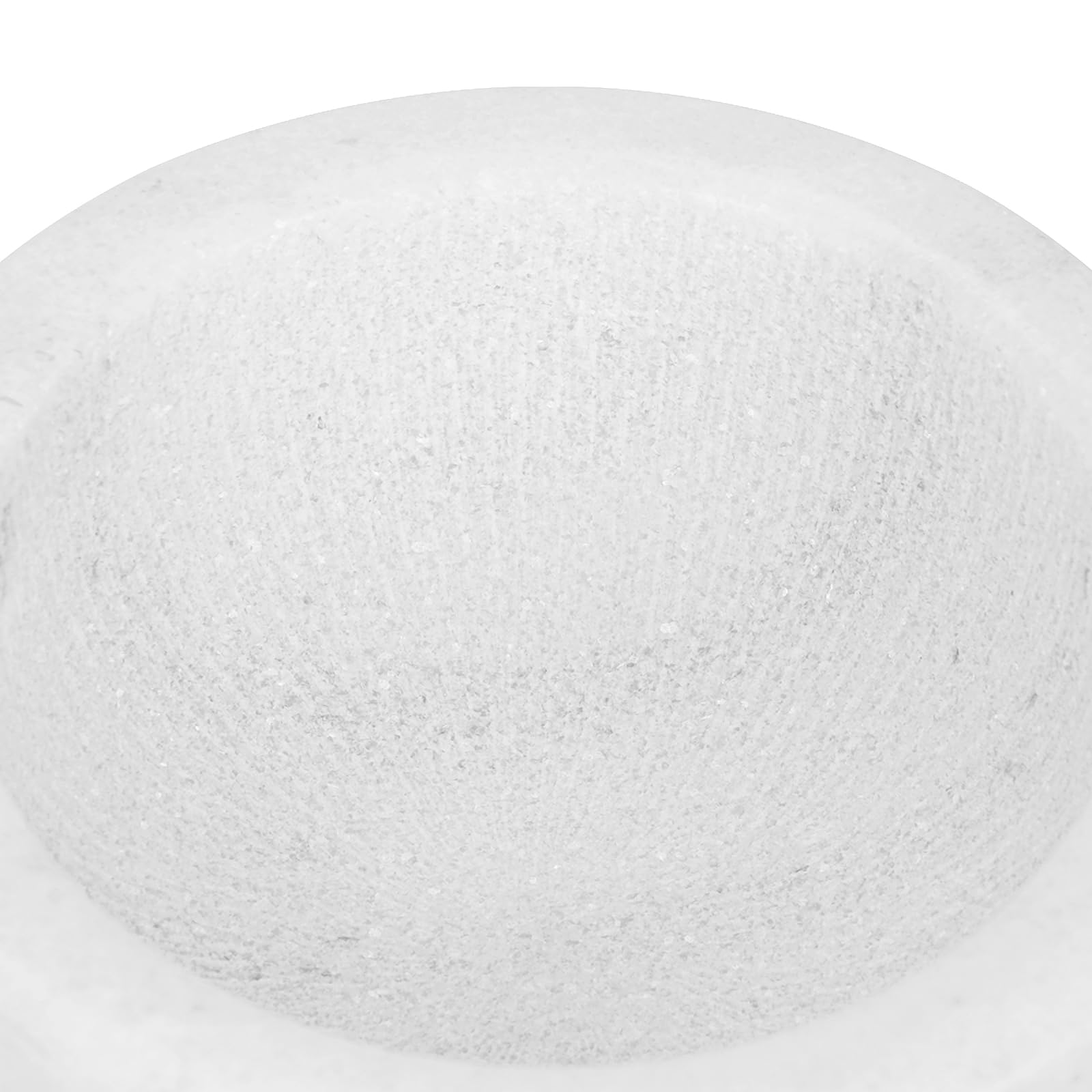 Linkidea Marble Shaving Bowl, Natural Stone Lather Cup with Textured Interior for Rich Foam, Heat Retaining Shave Mug for Wet Shaving Gift for Men (White)