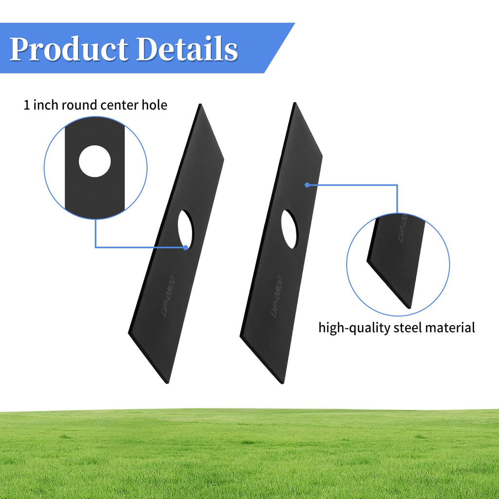 Bularie AEB0800 1" Center Hole Edger Blade Compatible with EGO 56V Edger, Multi-Head System Replacement Edger Blade for EGO Power Edger Models EA0800/ME0801/ME0800 (2 Pack)