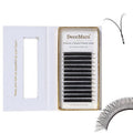DeceMars Two Tip YY Eyelash Extensions Supplies D Curl 0.07mm Thickness 12mm Soft Lash Trays Premade 4D Easy Fan Y Shaped Volume Clusters Wispy Eye Lashes Black (YY,0.07-D-12mm)