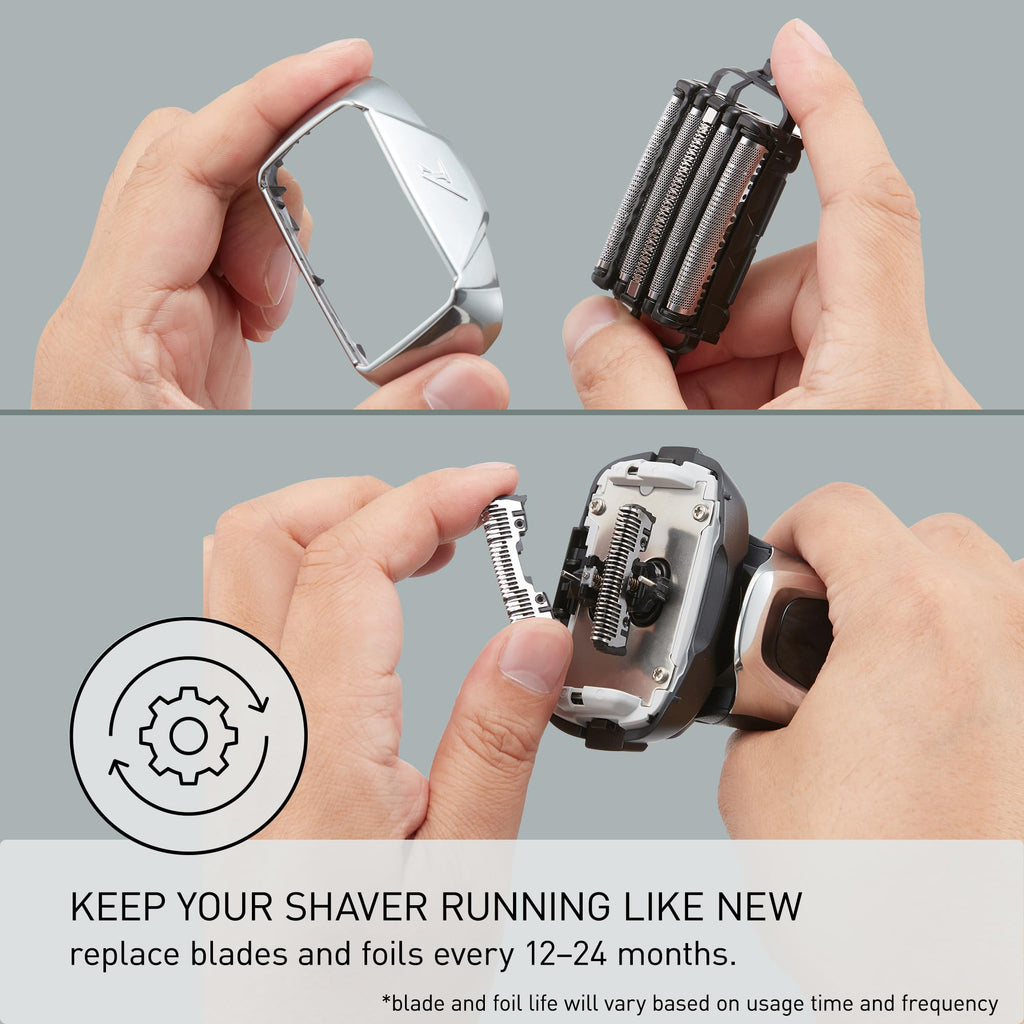 Panasonic Shaver Replacement Outer Foil and Inner Blade Set WES9032P, Compatible with ARC5 5-Blade Shavers ES-LV97-K, ES LV67-K, ES-LV95-S, ES LV65-S (Pack of 2)