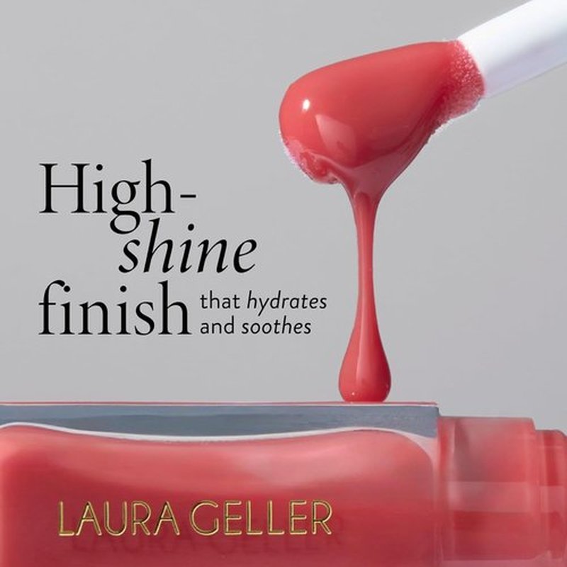 Laura Geller New York Fine Shine Glossy Lip Oil - Hydrating Squalane & Shimmer in Mauve Along