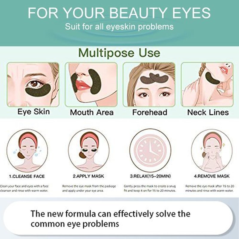 Felico 30 Pairs Lip Mask Under Eye Masks Patches, Crystal Collagen Hydrating Moisturizing Smoothing Lips Gel Pads for Puffy Eyes Bags,Dark Circles,Puffiness,Fine Lines,Wrinkles,Anti-Aging Blueberry