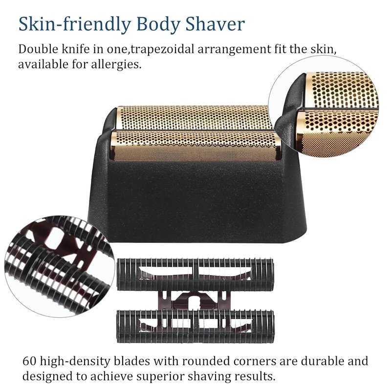 Wahl Professional 5 Star Series Replacement Foil - Gold Cutter Assembly for Smooth, Close Shaving