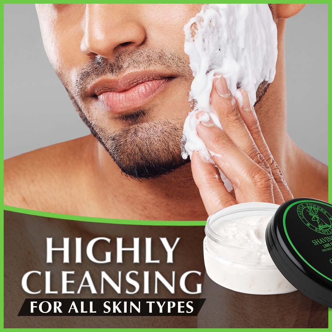Castle Forbes Lime Oil Shaving Cream, 6.8 fl. oz.