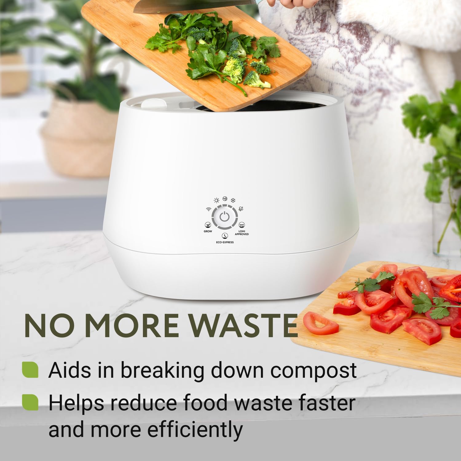 Impresa Kitchen Composter Set for Lomi Kitchen Composter - Impresa Two 0.5lb Bags for Lomi Charcoal Refills + 45 Compost Accelerator Tablets