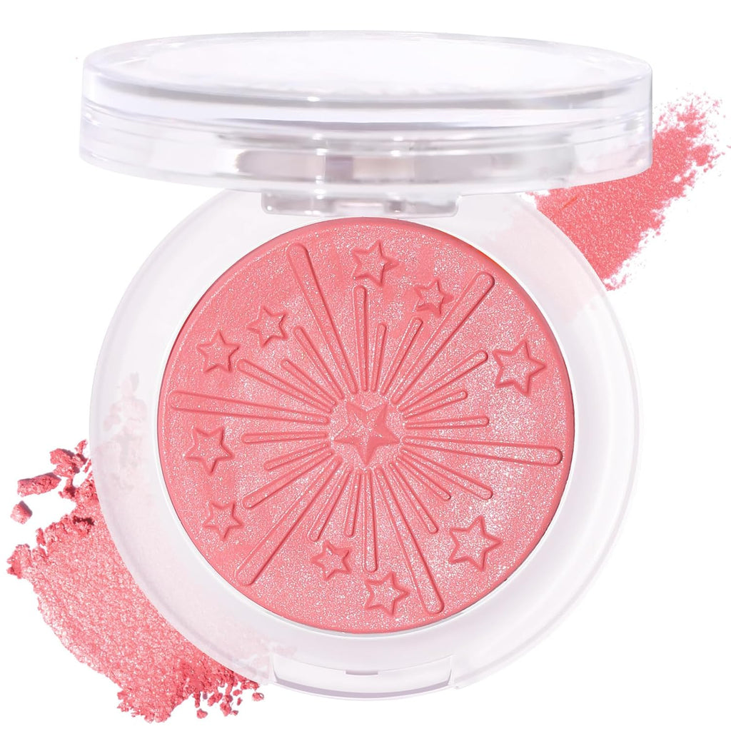 UCANBE Baked Blush Palette - Silky Blendable Powder for a Natural Coral Glow | Long-Lasting Makeup