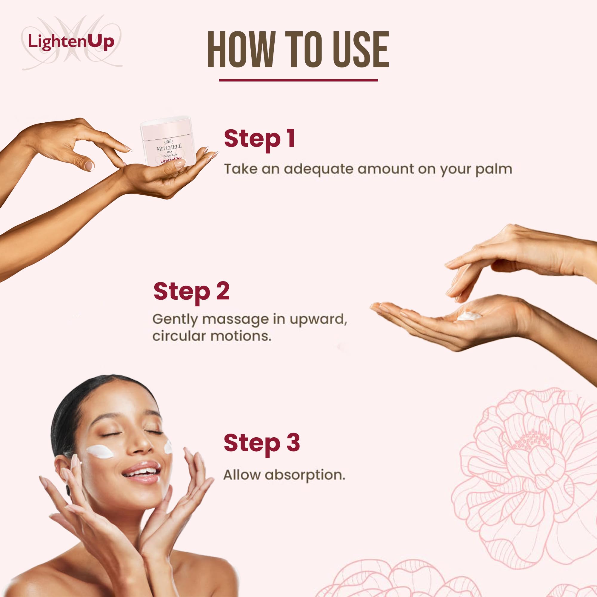Lighten Up Flaw-Less Bright Boost Renewing Night Cream - 50g - Deeply Moisturizing, Evens Tone, Boosts Radiance, Smooths Texture - Brightening Face Cream For All Skin Types with Imperial Peony