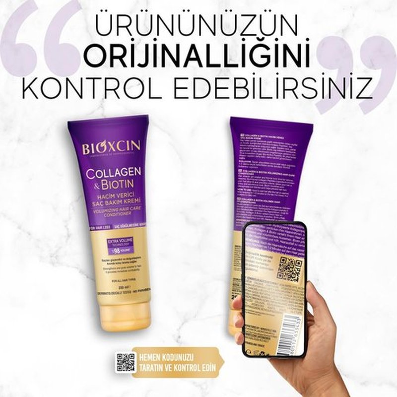 BIOXCIN Collagen Bıotın Volumizing Hair Care Cream 250 ML