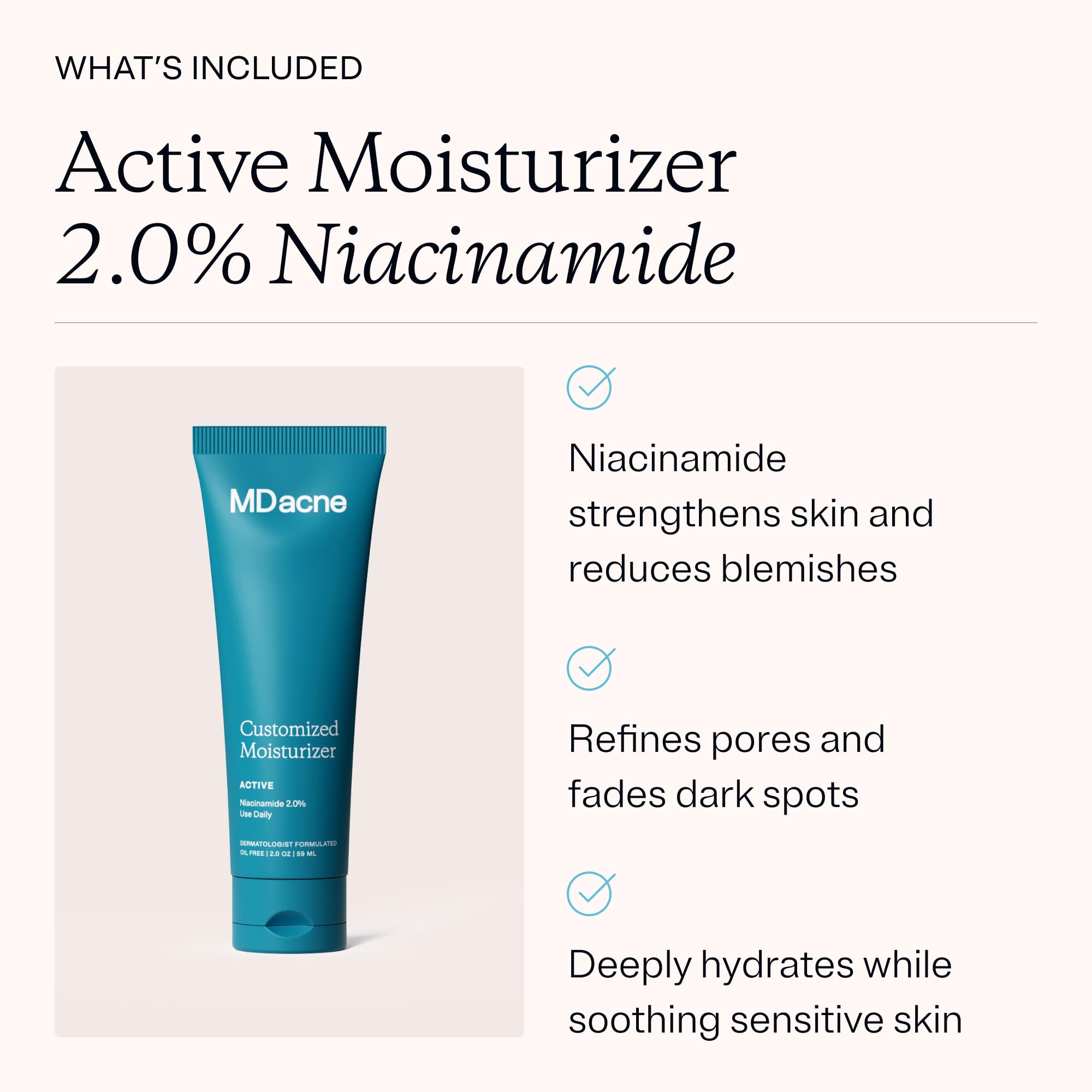 MDacne 3 Step Retinol Acne Kit – 0.25% Retinol Cream, Salicylic Acid Cleanser, Niacinamide Moisturizer – Plant-Based Kit for Hormonal Acne, Blemishes, Wrinkles – 30 Day Complete Care