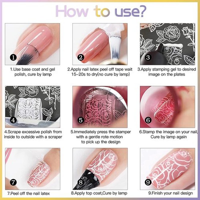 Biutee Nail Stamping Plates Set 15PCS Nail Art Stamper Scraper Nail Art Stamping Kit with Storage Bag Gift Box Nail Stamp Template Kit Lace Flower Butterfly Star Holiday Design