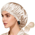 2Pcs Hair Bonnets For Sleeping Satin Bonnet Silk Bonnets For Women Silky Night Caps Womens Curly Hair Sleep Cap