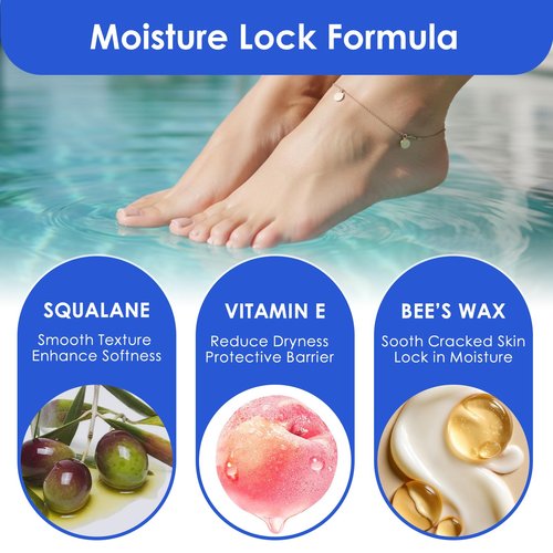 Crack Feet Prevention Stick (2-Pack) | Moisturizing Heel Balm & Foot Balm Stick for Dry, Cracked Feet | Anti-Crack Foot Cream Sticks for Softening, Nourishing, Smoothing Rough Heels & Dry Skin