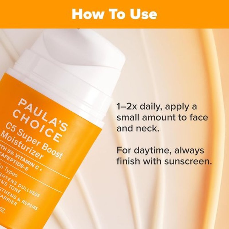 Paula's Choice BOOST C15 Super Booster - 15% Vitamin C Serum & C5 Moisturizer with Squalane for Discoloration & Fine Lines