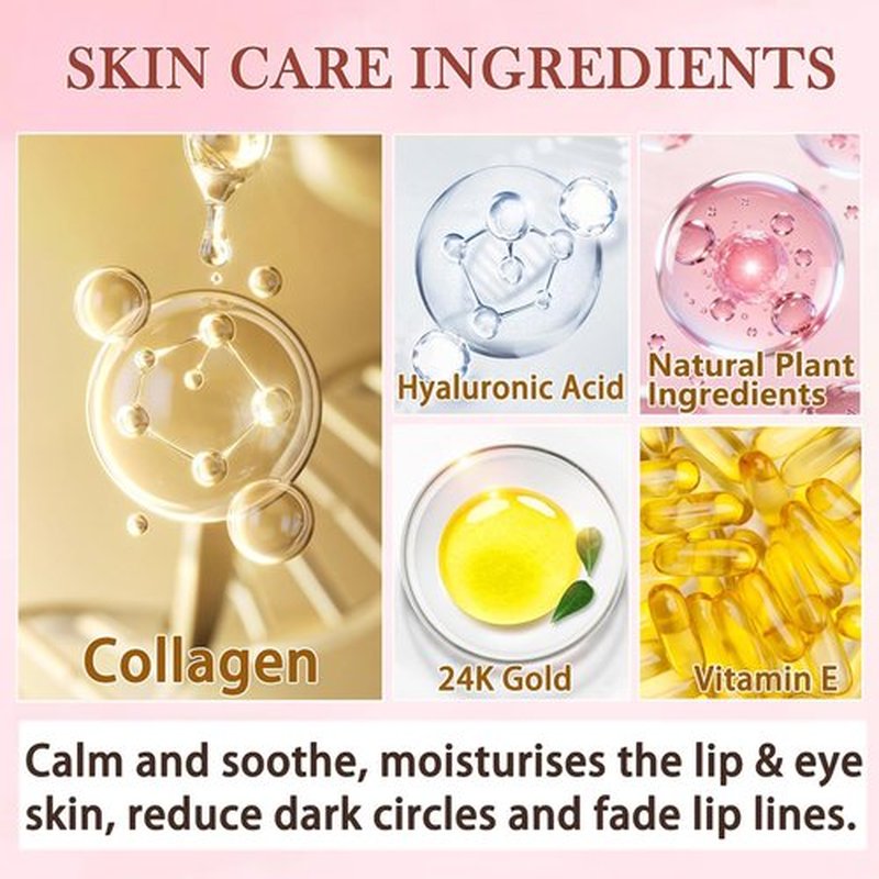30 Pairs Lip Mask & Eye Mask,Under Eye Patches for Puffy Eyes,Moisturizing Lip Masks,Reducing Fine Lines,Anti Wrinkle Patches for Lip,Party Favors,Teacher Appreciation Gifts,Mother's Day Gifts