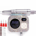 MYPAWEE Professional Rechargeable Nail Drill 35000 RPM, Diamond Glitter Electric Nail File for Shaping, Removing & Polishing Gel Nails, Portable & Easy to Use, Ideal for Home & Salon Manicure Pedicure