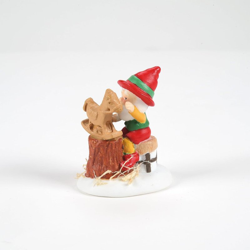 Department 56 Elf Ready for Paint Figurine - 1.85 Inch, Multicolor North Pole Village Accessory