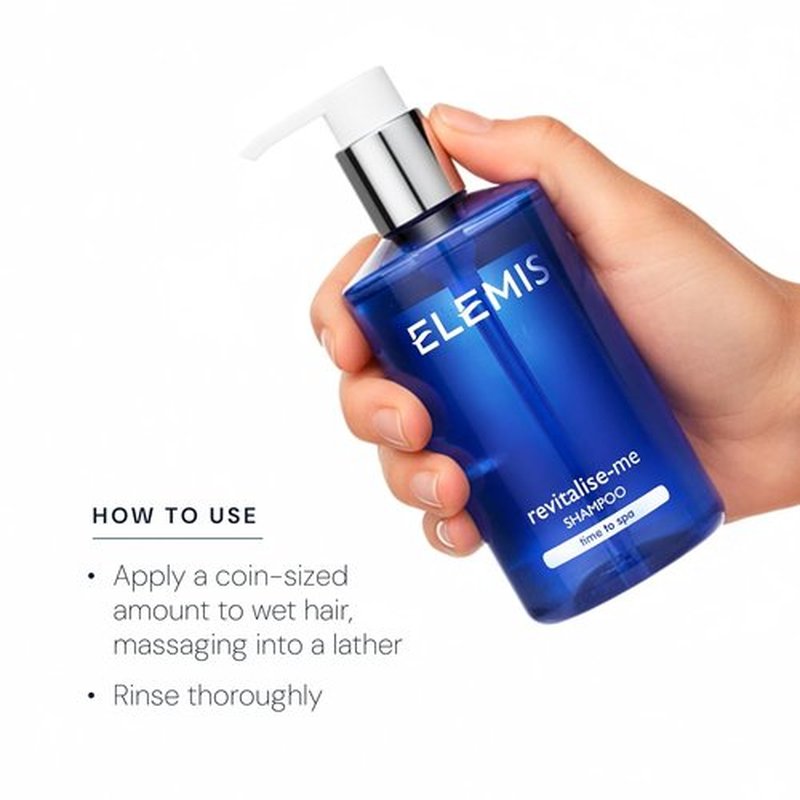 ELEMIS Revitalize-Me Shampoo - Refreshing Basil & Thyme Scent | 10.1 Fl Oz