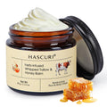 HASCURI Grass-Fed Whipped Tallow Balm - 100% Pure Beef Tallow Moisturizer for Face & Body - Rich in Vitamins E - Traditional Skin Food for Deep Hydration & Barrier Support - 2 oz