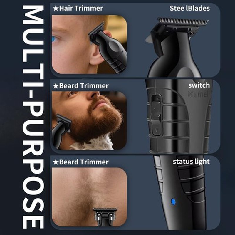KEMEI 2299 Professional Hair Clippers for Men Professional - Cordless&Corded Barber Clippers for Hair Cutting & Grooming Rechargeable Beard Trimmer