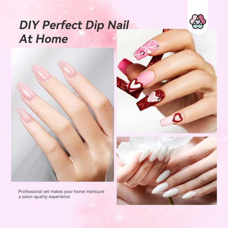 SAVILAND Dip Powder Liquid Set: 4 Pcs Nail Dip Liquid Set with HEMA-free Base Activator Top Coat and Brush Saver 15 ml/0.5 Fl.oz Dipping System Essentials No Curing Home Use DIY Salon Art