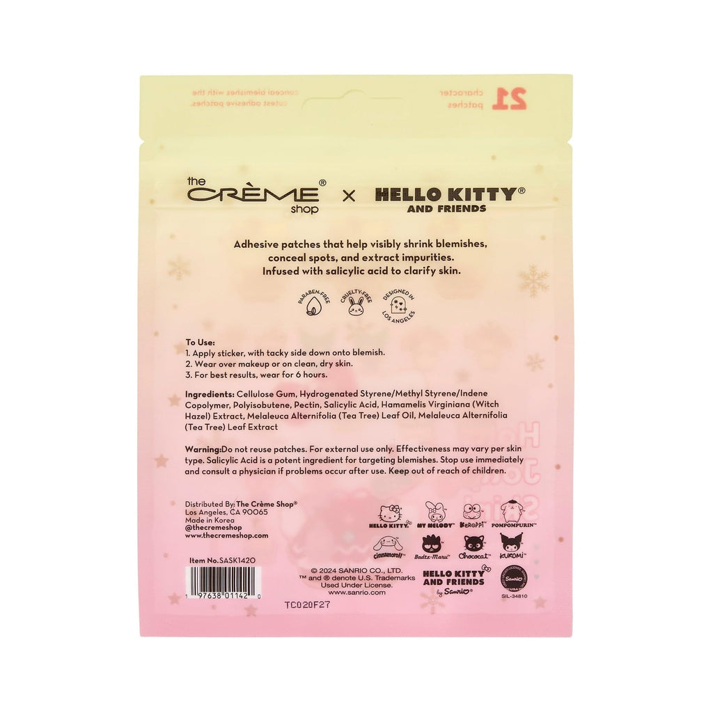 The Crème Shop Holly Jolly Skin! Hydrocolloid Blemish Patches, Extracts Stubborn Zits, Vegan (21 Count)