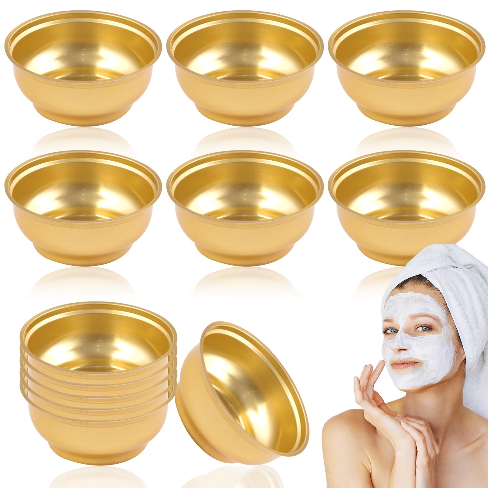 GRETJOB 12 Pcs Facial Bowl, Esthetician Facial Bowls Supplies Facial Mixing Bowls Esthetician for Women Facial Mask Mixing Kit