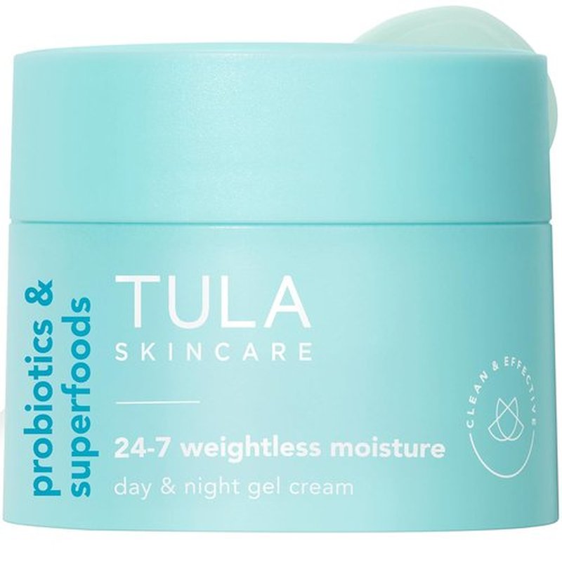 TULA Skin Care 24-7 Weightless Moisture Cream - Hydrating Anti-Aging Gel with Watermelon & Blueberry Extract