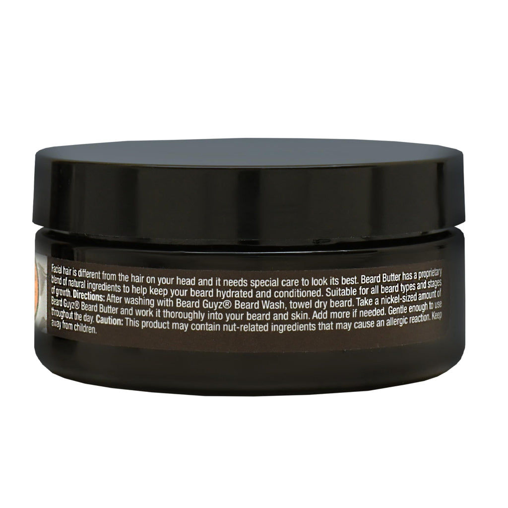Beard Guyz Beard Butter – Moisturizing Beard Leave-In Conditioner and Softener for Men, Tames Frizz, Softens and Hydrates Facial Hair – 3 oz