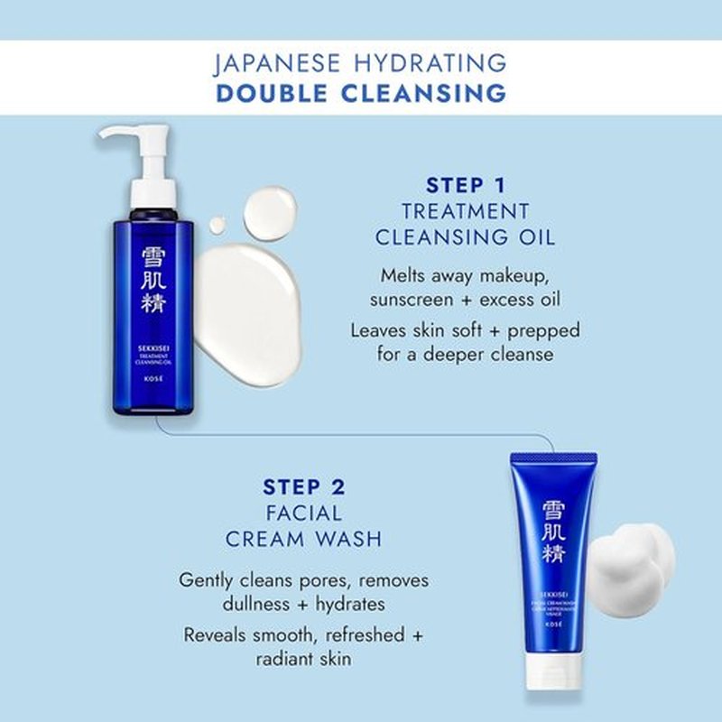 SEKKISEI Cleansing Oil - Gentle Facial Cleanser & Makeup Remover | 5.4 Ounce Size