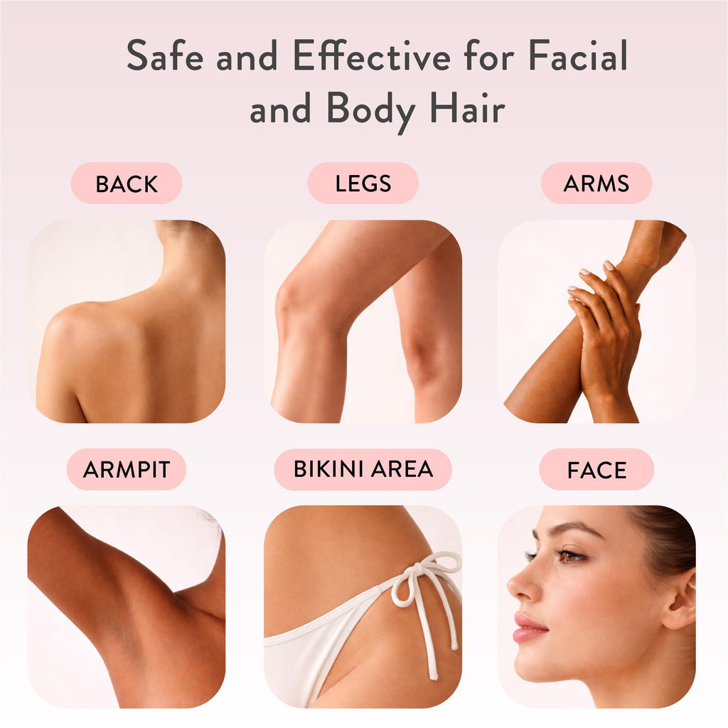MAVIÉ Dual Head Bikini Trimmer for Women, Electric Razor for Face & Body, Painless Hair Removal Tool, Precision & Body Shaving Heads, Cordless Rechargeable, Portable Grooming Device (Pink)