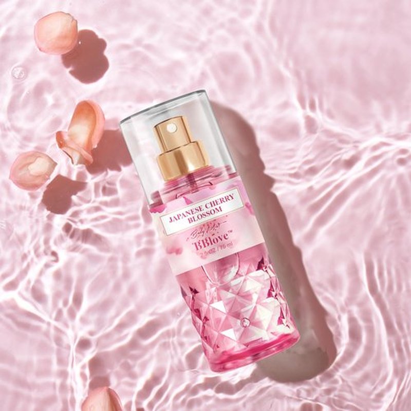 BBlove Bath and Body Gift Set for Women & Girls, Japanese Cherry Blossom, 3PCS Set for - Shower Gel, Body Lotion, Body Mist, Body Care Travel Set