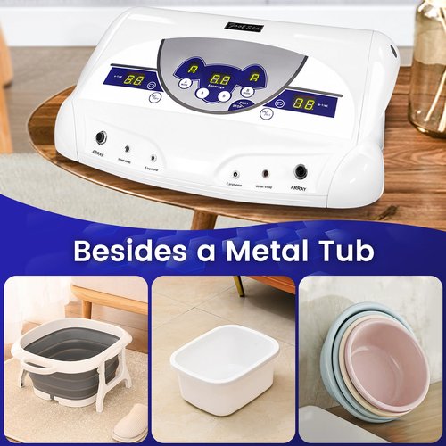 Lecaung Ionic ion Detox Foot Machine, Dual Ionic Ion Detox Aqua Foot Spa Cleanse Machine with Mp3 Player