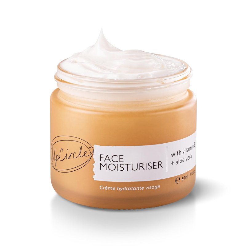 UPCIRCLE Face Moisturiser - Nourishing Day Cream with Argan Powder, Vitamin E & Aloe Vera | 1.7oz, Vegan & Cruelty-Free