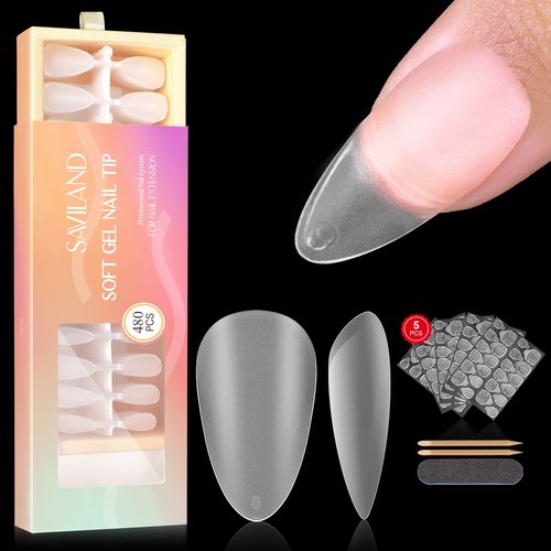 Saviland Press on Nail Glue Gel Set - 2PCS Solid Nail Glue Gel for Acrylic Nails Glue Gel for Press On Nails U V LED Glue Gel for Fake Nail Tips for Beginners Home DIY Nail Salon 15ML Each 6