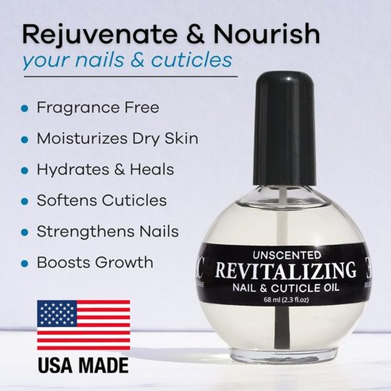 Ellie Chase Moisturizing Cuticle & Nail Care Oil - Unscented 2.3 Fl Oz | Jojoba, Aloe & Vitamin E Infusion for Hydration & Strength