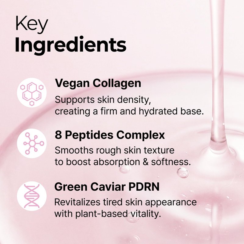 varuza Triple Lift Glow Booster Serum 200ml Vegan Collagen 8Peptides Vegan PDRN