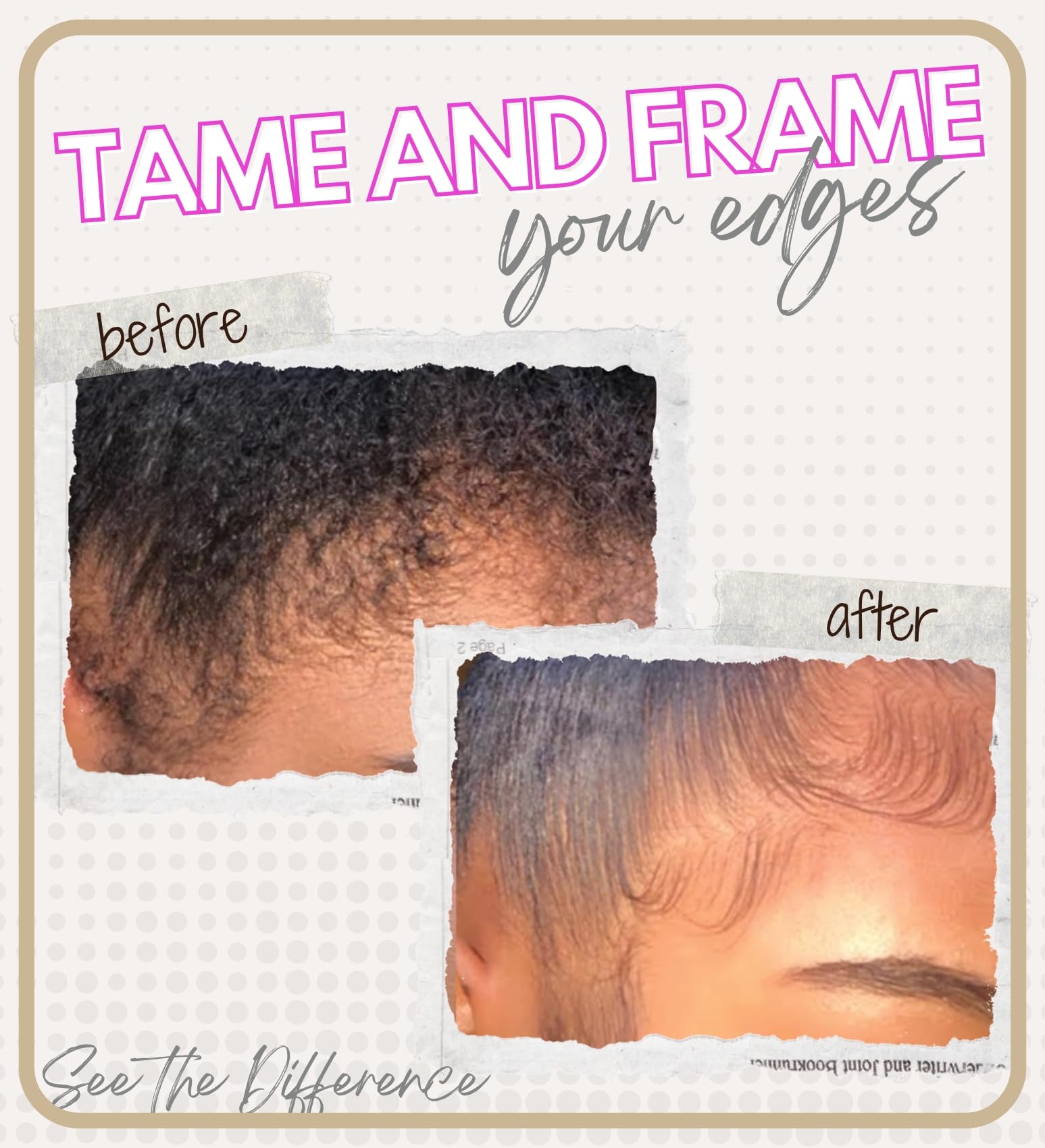 24 Hour Argan Oil Edge Tamer Refresh (8.25oz/ 250ml, Acai Berry) | Extreme Firm Hold, Smooths & Tames Frizz | No Flaking or Drying | High Shine, Long Lasting, All Hair Types, Styling Gel.