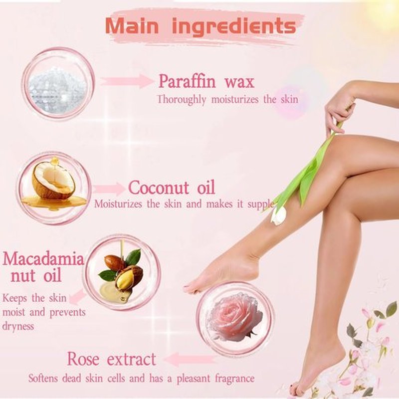 4 Pairs Paraffin Wax Gloves & Socks Set - Rose Scented at-Home Spa Intensive Moisturizing Therapy, Autumn Winter Night Care for Dry Cracked Rough Skin, Hand Foot Deep Hydration Softening Treatment