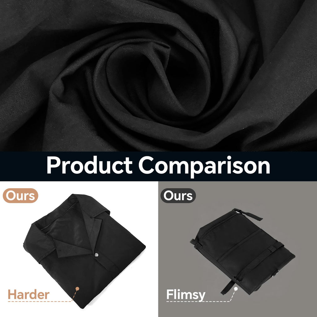 Barber Apron, Multi-Functional Work Cape for Hairdressing, Featuring Multiple Pockets for Organizing Hairdressing Supplies (BLACK-Blouse)