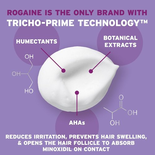 Rogaine for Women 5% Minoxidil Foam - Thinning Hair Growth Treatment | Unscented, 4-Month Supply (2 x 2.11 oz)