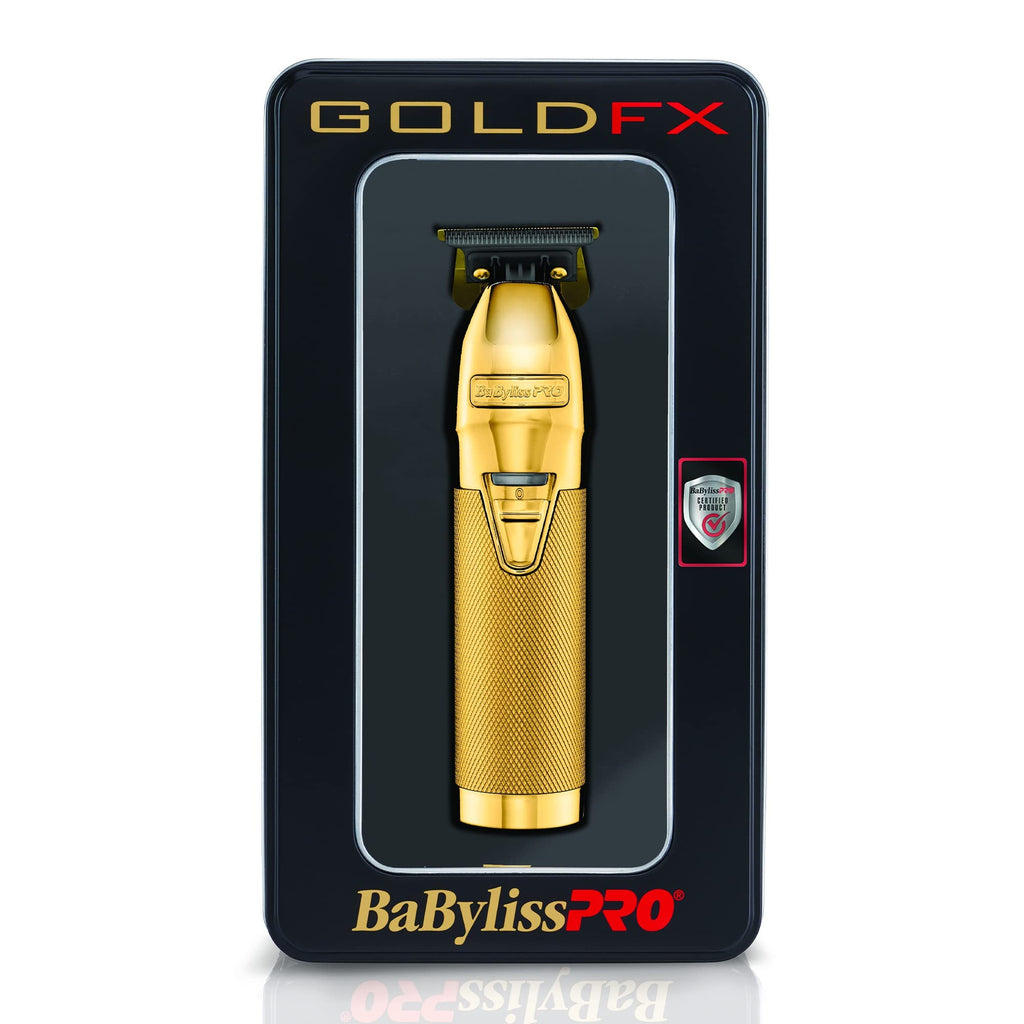 BaBylissPRO Barberology Hair Trimmer For Men FX787G GOLDFX Professional Outlining Trimmer & Electric Razor
